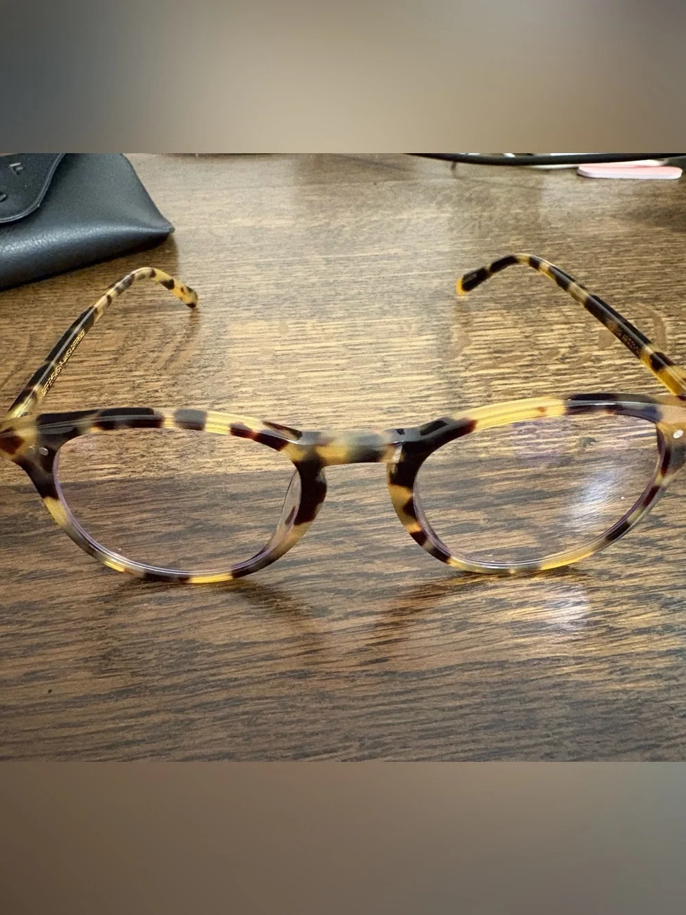 DIFF Eyewear Jaxson Amber Tortoise Blue Light Glasses & Case Set